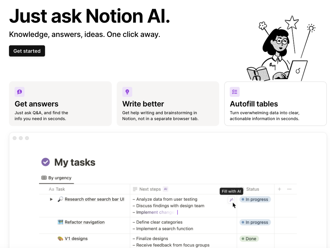 Notion AI - 集成维基、文档和项目管理的多功能工作空间